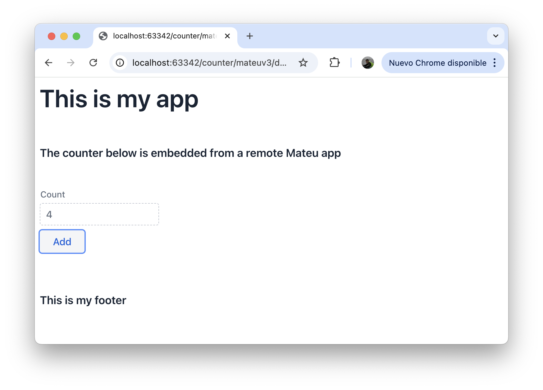 Embedded UI